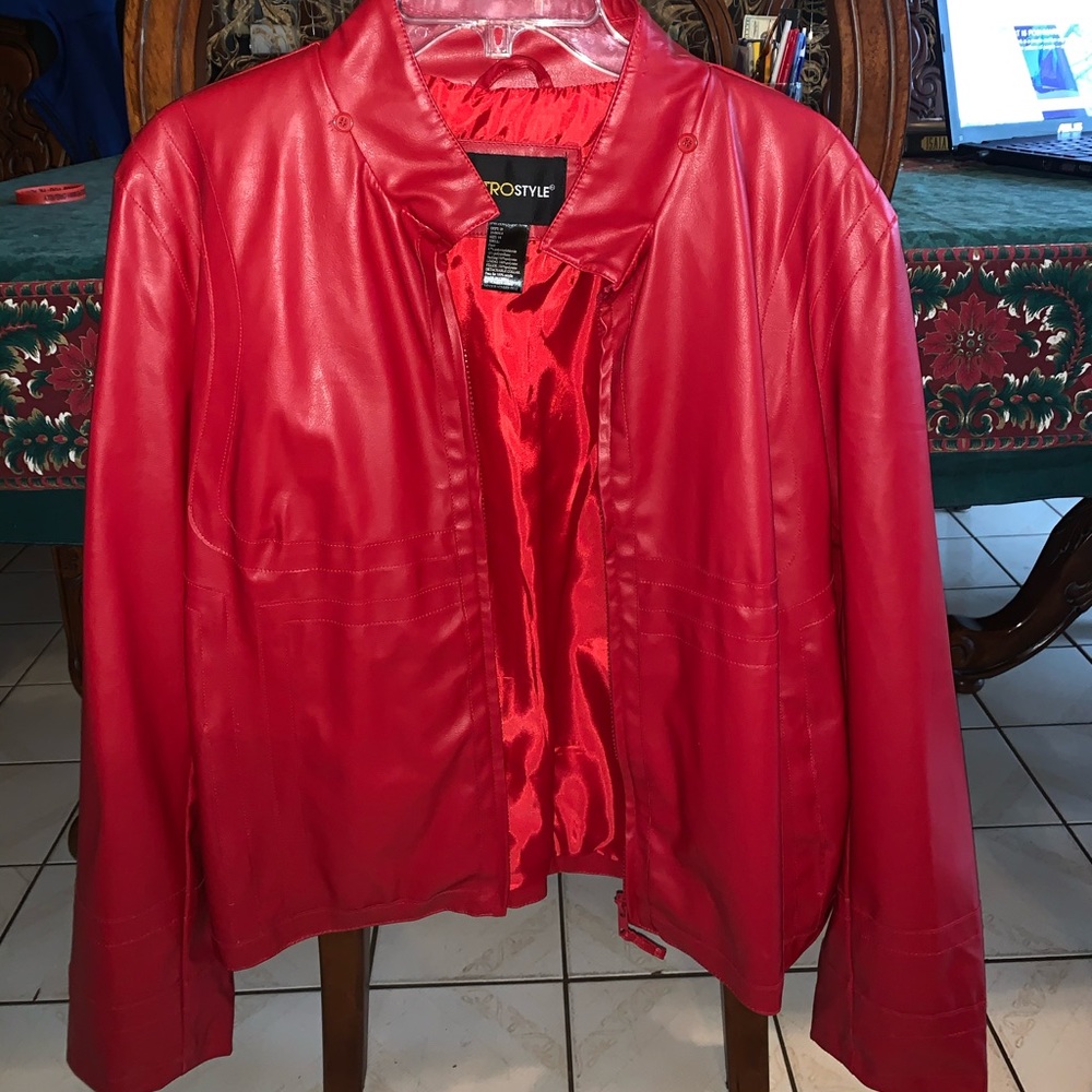 Red jacket